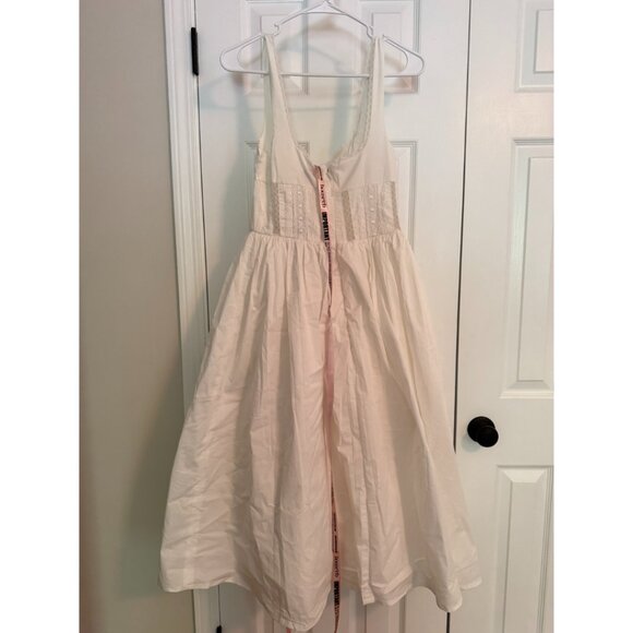 House of CB Perle white lace trim midi dress - Size M - Picture 7 of 11